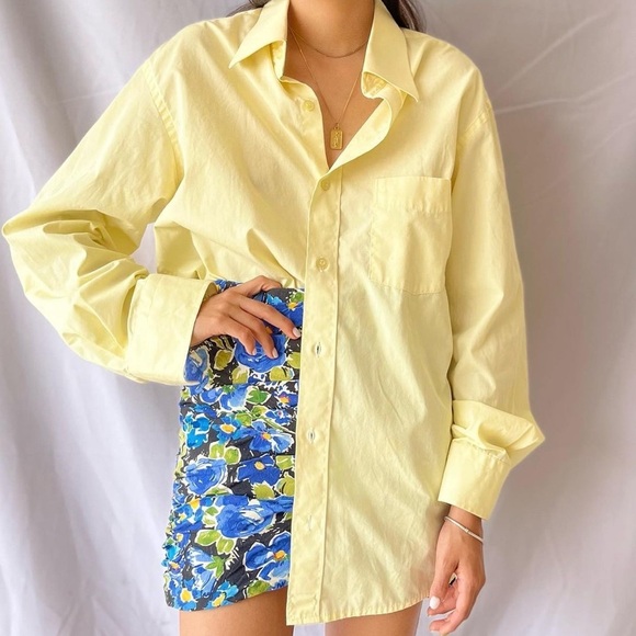 ZARA Floral Blue and green floral mini skirt XL - Picture 8 of 8